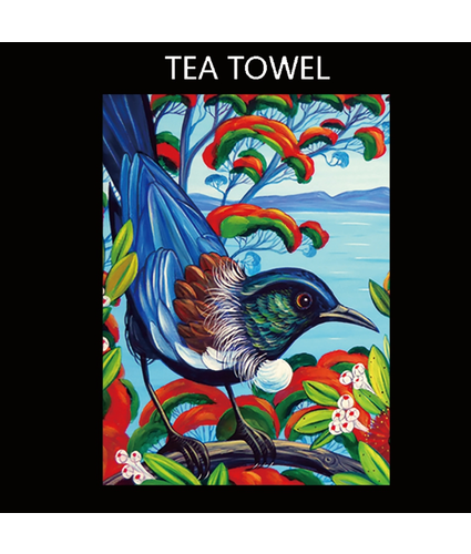 Teatowel Tui on Branch