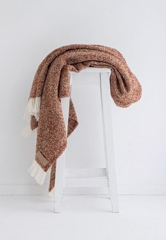 Wool Twill Throw - Copper-nz-made-Tessa Mae's with Attitude | Gifts and Homewares | Mapua NZ