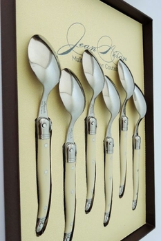 Dessert Spoon gift box set of 6 Ivory-french-range-Tessa Mae's with Attitude | Gifts and Homewares | Mapua NZ