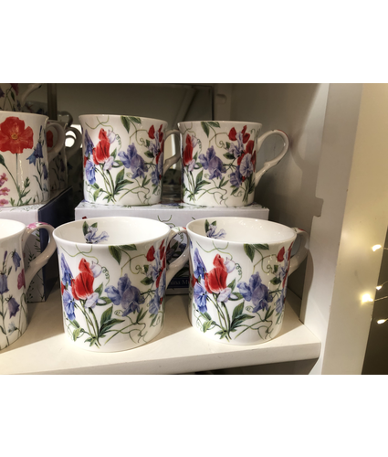 Sweet Pea Fine Bone China Mug
