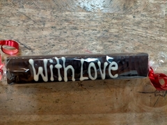 Chocolate Coated Fudge Message Bars - With Love