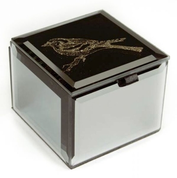 Bird Bling Mini Mirrored Trinket Box -gift-ideas-Tessa Mae's with Attitude | Gifts and Homewares | Mapua NZ