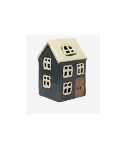 Tea Light House Navy