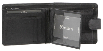Milleni Leather Mens Tab Wallet-bags-Tessa Mae's with Attitude | Gifts and Homewares | Mapua NZ