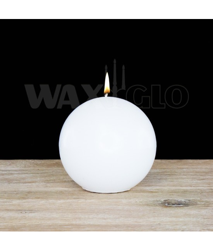 Ball Candle White 80mm 