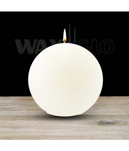 Ball Candle White 100mm 