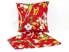 ON SALE Red Orchid Cushion