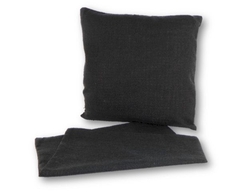  ON SALE Cushion Linen Look Black 