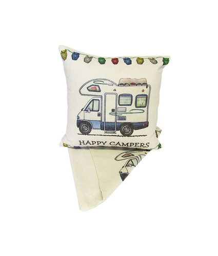 ON SALE Happy Campers No2 Cushion 
