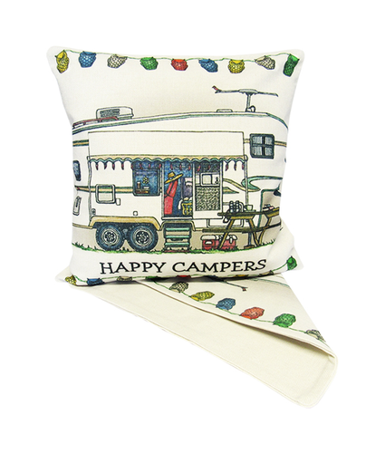 ON SALE Happy Campers No7 Cushion