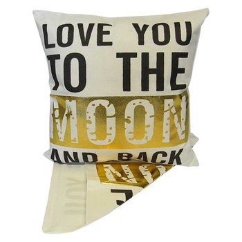 ON SALE Gold Moon and Back Cushion-gift-ideas-Tessa Mae's with Attitude | Gifts and Homewares | Mapua NZ