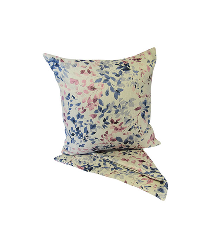 ON SALE Monet Leaves Blue Pink Cushion