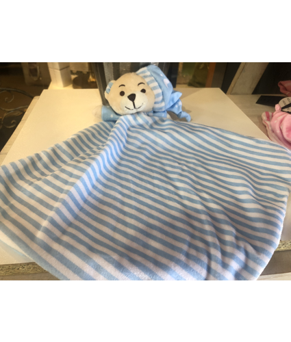 Sleepytime Bear Blanket Blue