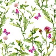 Cocktail Napkin Purple Spring 