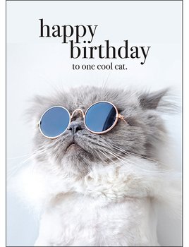 Happy Birthday To One Cool Cat Card-gift-ideas-Tessa Mae's with Attitude | Gifts and Homewares | Mapua NZ