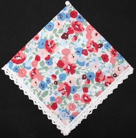 Handkerchief Red Floral