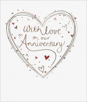 With Love on our Anniversary Card
