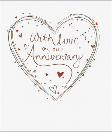 With Love on our Anniversary Card