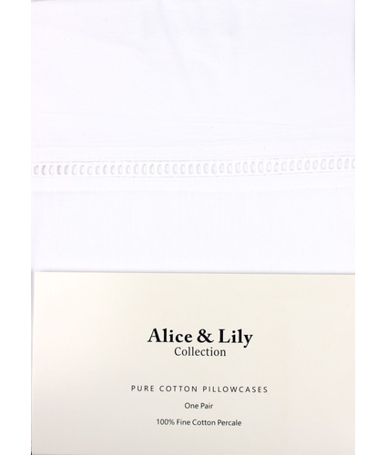 Pillowcase White Hem Stitched Set2