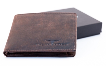 Amos Leather Wallet Nappa Brown-bags-Tessa Mae's with Attitude | Gifts and Homewares | Mapua NZ