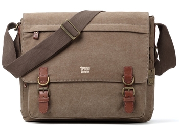 Satchel Bag Canvas Brown-gift-ideas-Tessa Mae's with Attitude | Gifts and Homewares | Mapua NZ