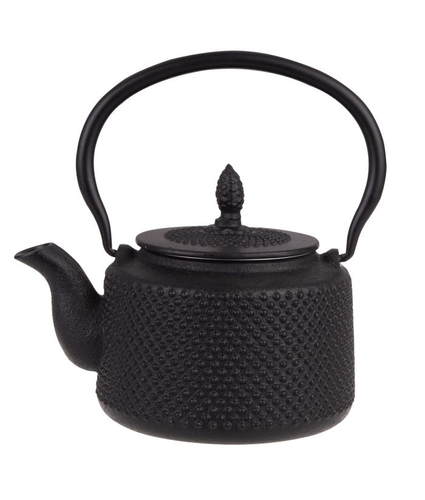 Teapot 850ml Cast iron Hobnail BLK