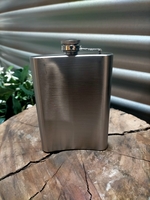 Hip Flask Satin Stainless Steel 