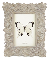 Solid Scroll Photoframe Taupe