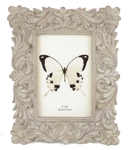 Solid Scroll Photoframe Taupe