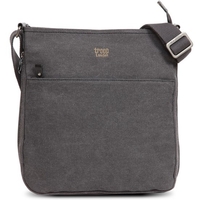 Canvas Shoulder Bag Grey Black