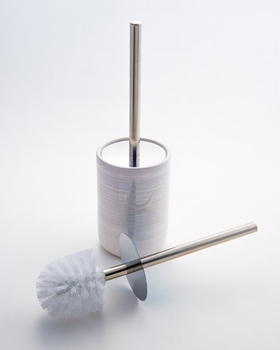 Pearl White Toilet Brush-home-decor-Tessa Mae's with Attitude | Gifts and Homewares | Mapua NZ