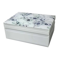 Jewellery Box Blue and White Medium