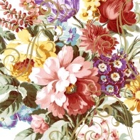 Cocktail  Napkin Ornate Florals-home-decor-Tessa Mae's with Attitude | Gifts and Homewares | Mapua NZ