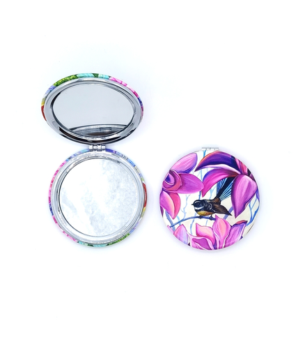Compact Mirror Pink Fantail
