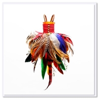 Feather Dress Card