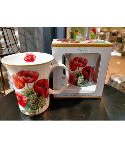 Poppy Heritage Trumpet China Mug