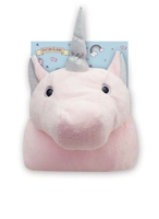Pink Unicorn 2 in 1 Pillow Blanket