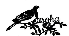 Kereru Aroha Metal Wall Art In Envelope