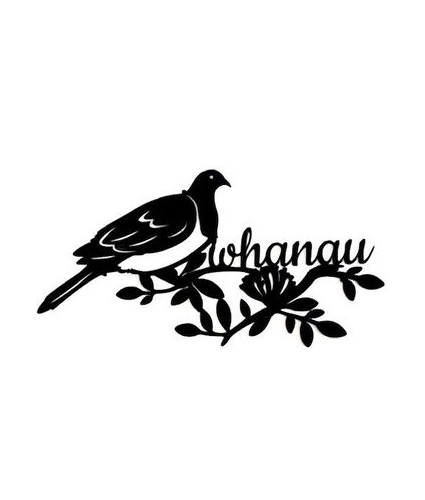 Kereru Whanau Metal Wall Art In Envelope