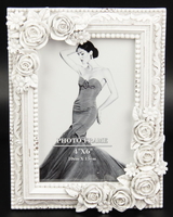 Primrose Photoframe Antique White 6x4