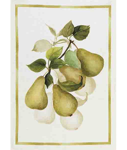 Pears Italian Linen Tea Towel