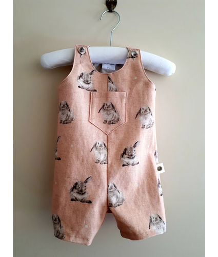 Wrendale Jumpsuit 6mth Bunny Coral