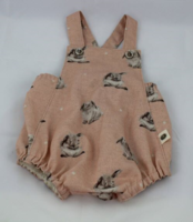 Wrendale Bunny Coral Romper 3-6mth