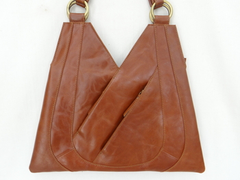 V Shaped Bag Tan-bags-Tessa Mae's with Attitude | Gifts and Homewares | Mapua NZ